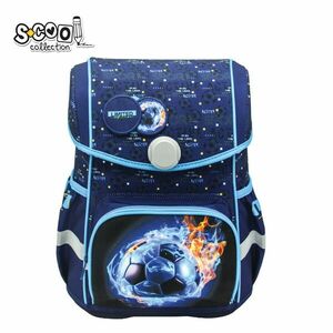 Ghiozdan anatomic elevi, buton magnetic, multicolor, 42x30x22 cm, Premium imagine