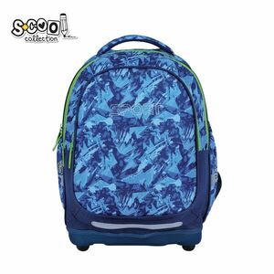 Ghiozdan anatomic elevi, 3 compartimente, model SPORT, 39x33x18 cm imagine