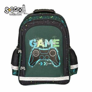Ghiozdan ergonomic GAME, 2 compartimente mari, un compartiment frontal, buzunare laterale, 40.5 cm imagine