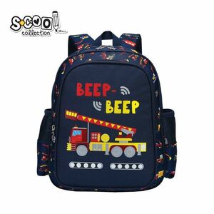 Ghiozdan BEEP BEEP, pentru prescolari, 1 compartiment principal, curele reglabile, 33x27x15 cm imagine