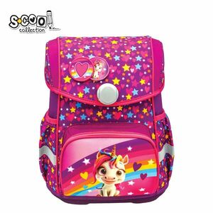 Ghiozdan anatomic Premium, UNICORN, buzunare laterale extensibile, maner, buton magnetic, 42x30x22 cm imagine