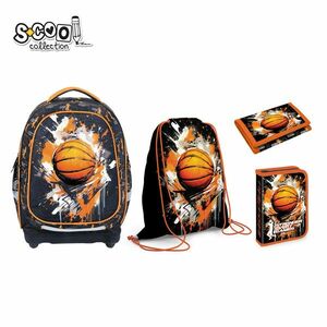 Set scolar, ghiozdan, penar echipat, sac sport, portofel, Basketball imagine