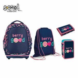 Set scoala 4 in 1, ghiozdan, penar echipat, sac sport, portofel, Berry Good imagine