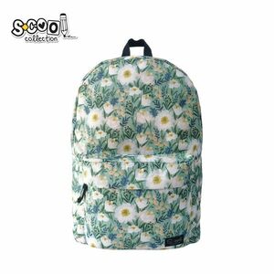 Ghiozdan ergonomic elevi, FLOWERS, 43x30x16 cm, inchidere cu fermoar imagine