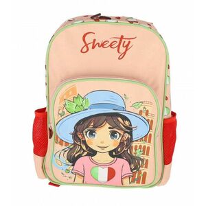 Ghiozdan clasa 0, model Sweety, 3 fermoare, buzunare laterale, bretele ajustabile, 38 cm imagine