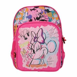 Ghiozdan pentru clasa 0, imprimeu minnie mouse, fermoar, buzunar frontal, multicolor imagine