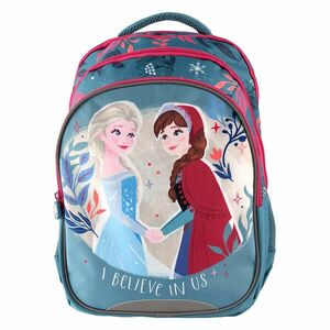 Ghiozdan cu motiv Frozen, pentru fetite, 4 compartimente separate, poliester imagine