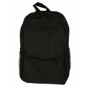 Ghiozdan clasic, pentru clasele I-IV, 2 fermoare, poliester, 42 cm, negru imagine