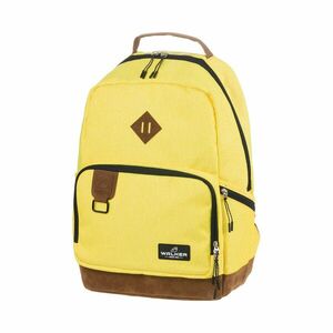 Rucsac Walker Pure Eco, 29 litri, compartiment laptop, galben, 30x46x20 cm imagine
