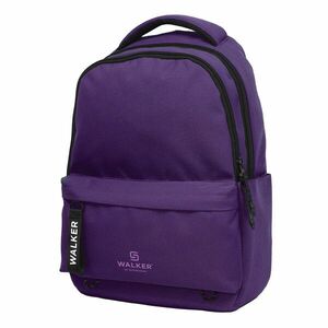 Rucsac Alpha Walker, compartimente cu fermoar, bretele ergonomice, violet, 32x45x23 cm imagine