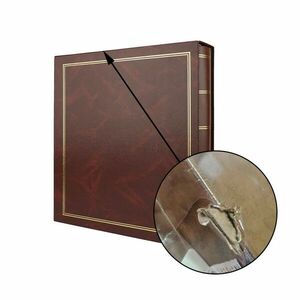 Album Clasic pentru fotografii, 10x15, 500 poze, tip carte, buzunare slip in, maro, RESIGILAT imagine