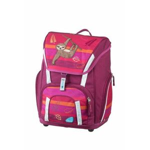 Set ghiozdan LAZY LEWIS SMART, etui, sac sport si cutie pentru carti, KidClix, 35 cm, rosu imagine