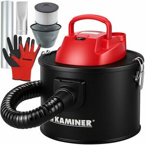 Aspirator industrial de cenusa, fara sac, 800 W, filtru HEPA, rezervor 10L, functie de suflare, 25 x 26 cm imagine