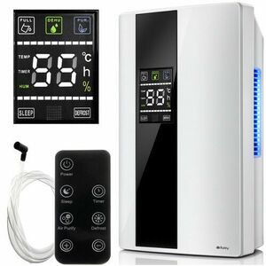Dezumidificator 2 in 1, silentios, 90W, functie SLEEP/dezghetare, 2000 ml, oprire automata, telecomanda imagine