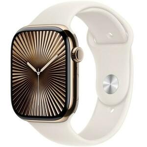 Apple Watch Series 10 2024, GPS + Cellular, Titanium 46mm N/A Gold Ca nou imagine