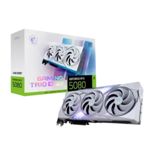 Placa Video MSI GeForce RTX 5080 16G GAMING TRIO OC WHITE 16GB GDDR7 256 biti imagine