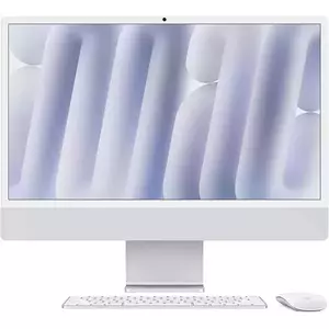 Sistem All-In-One Apple iMac 2024 24" Retina 4.5K Apple M4 10-core CPU 10-core GPU RAM 32GB SSD 1TB Tastatura INT Mac OS Sequoia Silver imagine