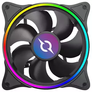 Ventilator AQIRYS Cetus 6P-12SL16-RGB Black imagine
