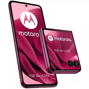 Telefon Mobil Motorola razr 60 Ultra 512GB Flash 16GB RAM Dual SIM 5G Pantone Cabaret imagine
