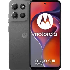 Telefon Mobil Motorola Moto G15 512GB Flash 8GB RAM Dual SIM 4G Gravity Grey imagine