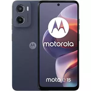 Telefon Mobil Motorola Moto E15 64GB Flash 2GB RAM Dual SIM 4G Denim Blue imagine