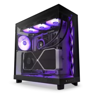 Carcasa PC NZXT H6 Flow RGB Black imagine