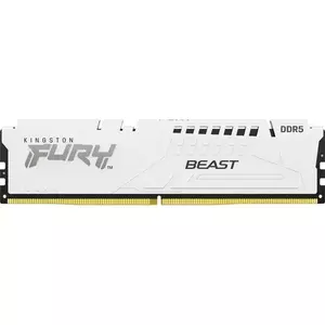 Memorie Desktop Kingston Fury Beast 16GB DDR5 5600Mhz White imagine