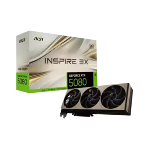 Placa Video MSI GeForce RTX 5080 16G INSPIRE 3X OC 16GB GDDR7 256 biti imagine