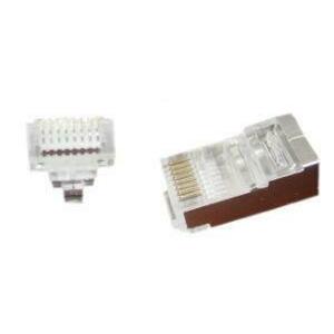 Mufe RJ-45 Gembird LC-PTF-01/50, pentru cablu FTP, Cat5e, conector RJ-45 (T) tip pass-through, ecranat, plastic cu metal, 50 buc. imagine