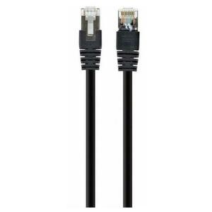 Cablu S/FTP GEMBIRD Cat6a, LSZH, cupru, 3 m, negru, AWG27, dublu ecranat PP6A-LSZHCU-BK-3M imagine