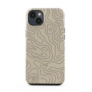 Protectie Spate Burga Dual Layer Wild Terrain pentru Apple iPhone 14 (Negru/Bej) imagine