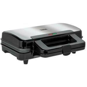 Aparat pentru preparat waffle Teesa TSA3225, 1000 W, 2 felii (Negru/Inox) imagine