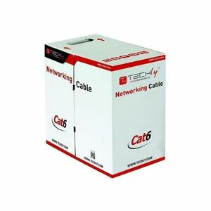 Cablu U/UTP Techly, Cat.6, 305m, CCA, Gri imagine