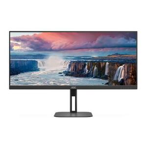 Monitor Gaming VA LED AOC V5 34inch U34V5C/BK, WQHD (3440 x 1440), HDMI, DisplayPort, Boxe, 100 Hz, (Negru) imagine
