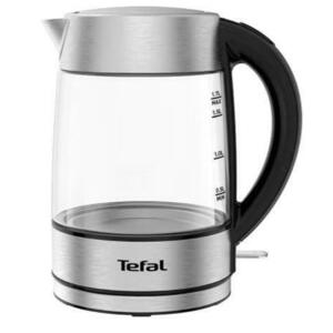 Fierbator apa TEFAL Glass KI772D38, 1.7 L, 2200 W (Argintiu/Negru) imagine
