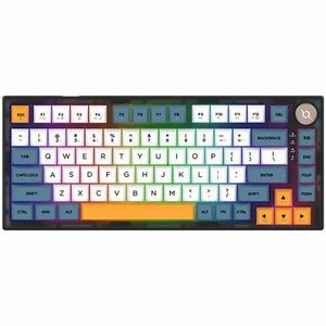 Tastatura Gaming Mecanica AQIRYS Libertas HaiMu Linear Super Silent Switch, Bluetooth/USB, iluminare RGB imagine