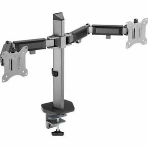 Suport 2 monitoare White Shark GMS-3205 Amenhotep II, 17inch-32inch, 18 kg, VESA 75x75, 100x100 (Gri) imagine