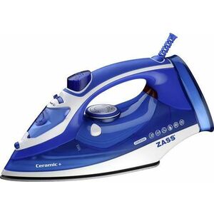 Fier de calcat ZASS A 16, Talpa Ceramica, 2200W, 0.36l (Alb-Albastru) imagine