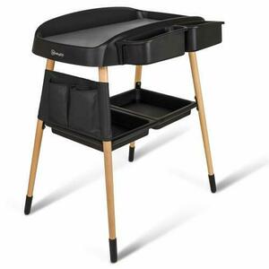 Masuta de schimbat si infasat BabyGo Change Me, 62 x 88 x 81 cm, greutate maxima suportata 11 kg, Negru imagine