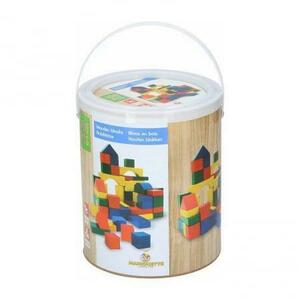 Set constructie din lemn Marionette forme geometrice, 100 piese imagine