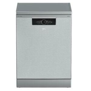 Masina de spalat vase Beko BDFN36640XC, 16 seturi, 6 programe, Clasa C, HygieneIntense, Motor ProSmart Inverter, Display LCD, SteamGloss, HalfLoad, Fast+, 60 cm (Argintiu) imagine