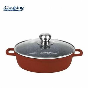 Cratita cu capac HEINNER CALABRIA, 24 x 6.5cm, 2.6L, aluminiu (Maro) imagine
