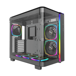 Carcasa Montech KING 95 PRO CAMTKGPRO95BK, Middle Tower, 6 ventilatoare incluse (Negru) imagine