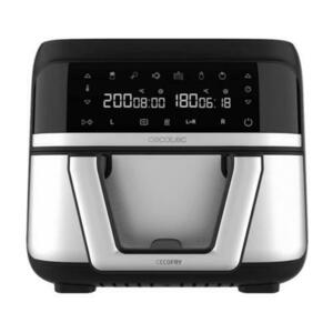 Friteuza cu aer cald Cecotec Cecofry Dual 9000 04996, 2850 W, 9 l, control tactil, 6 programe (Negru/Argintiu) imagine