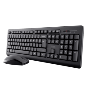 Kit mouse si tastatura Trust Primo Wireless, USB (Negru) imagine