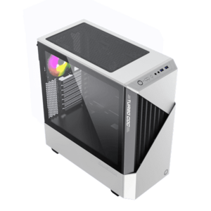 Carcasa Gamemax Contac OC, Fara sursa, Alb/Negru imagine