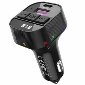 Modulator FM Bluetooth XO Design BCC17, 1 x USB-A - 1 x USB-C imagine