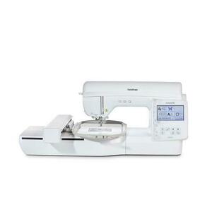 Masina de brodat Brother Innov-is NV880E, 258 modele broderie, 10 cusaturi x 14 chenare, 13 fonturi incluse, Wi-Fi, 850 imp/min (Alb) imagine