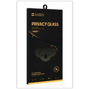 Folie de protectie Ecran Privacy Bear pentru Apple iPhone 14 Pro, Sticla Securizata, Full Glue imagine