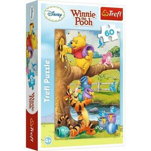 Puzzle Trefl Winnie The Pooh, Toti la treaba, 60 piese imagine
